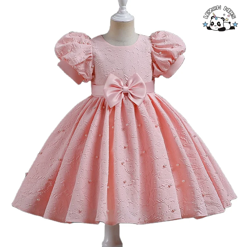 Princess Flower Girl Dress Summer Tutu Wedding Birthday Party Kids Dresses for Girls Teenager Prom Designs Dress - Product Image