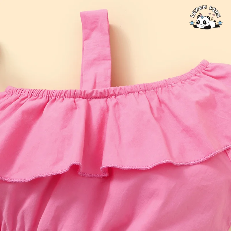 Summer Girl Set One-Shoulder Lotus Leaf Collar Blouse Floral Skirt Two-Piece Set - Product Image