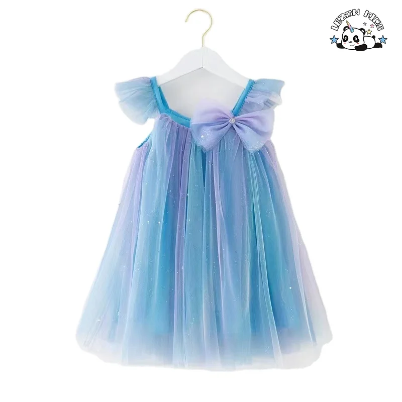 Atacado Novo Design doce sem mangas  vestidos de tule macio para meninas de 2 a 14 anos