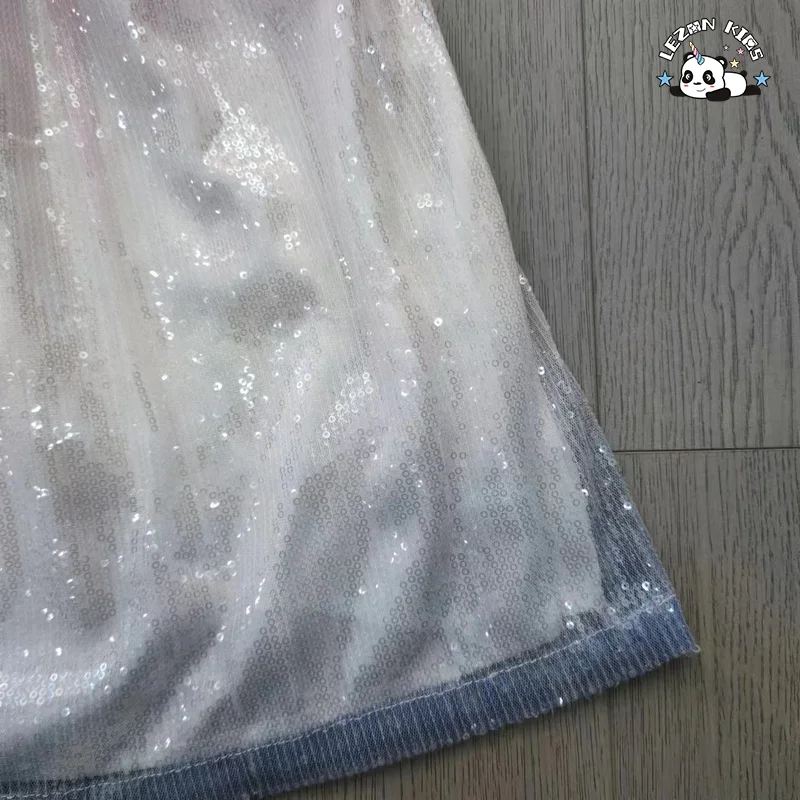 Vestidos Casuais para Meninas Pequenas por Atacado Roupas de Meninas Presente de Dia dos Namorados Vestido A-linha com Lantejoulas Vestidos de Meninas - Product Image