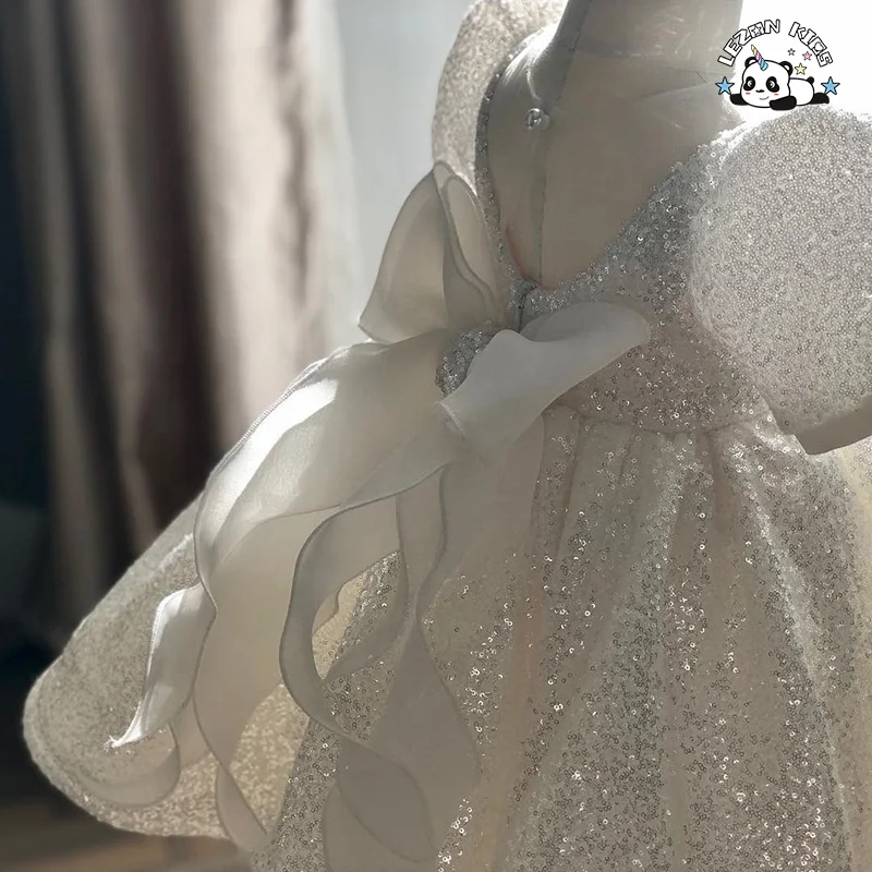 custom kids clothing children Pageant Wedding birthday Party dress baby dress sequined Princess flower girls' dresses - Product Image