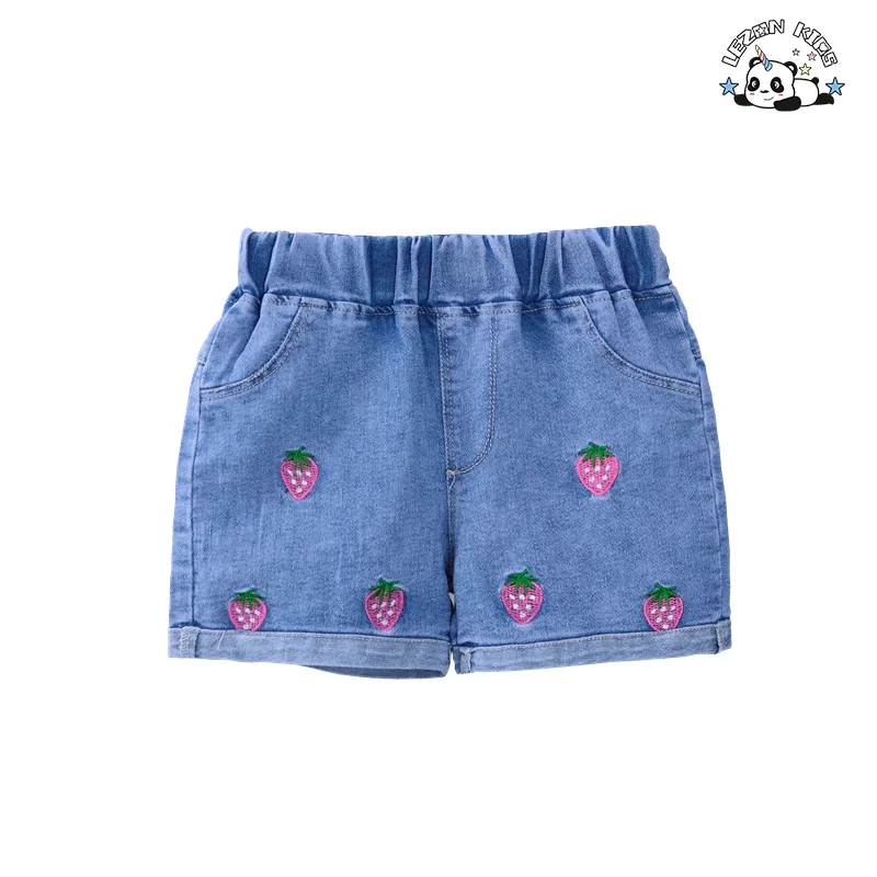 2024 New Available Customization Summer Elastic Waist Girls Shorts for 3 to 12T Kids