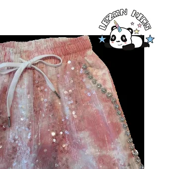 New Product Explosion pink soft jean girl denim shorts trousers for kids girls jeans - Product Image