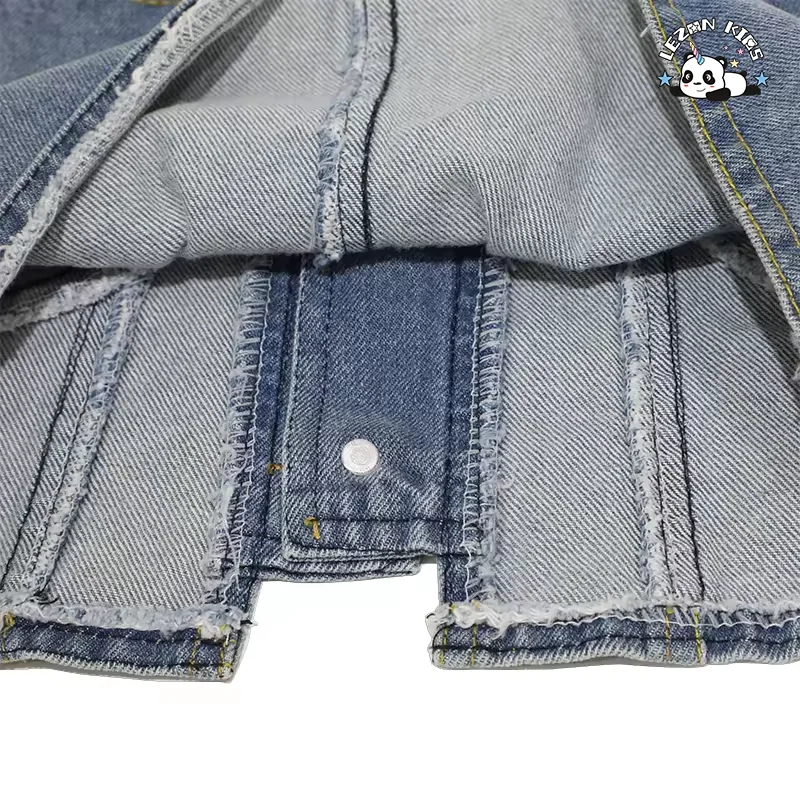 Custom Designs Beaded Skirt Stylish Short Jeans Beaded Summer Girls Denim Skirts - Product Image