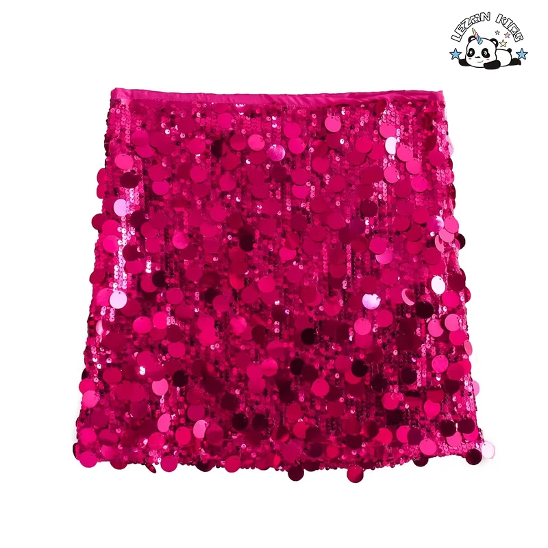 Custom European and American Style Children Skirt Fashion Versatile Sequined Mini Skirt - Product Image