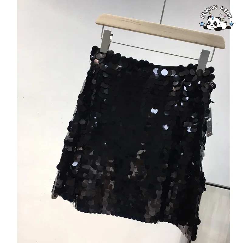 Custom Flip Sequin Girls Skirts Rainbow Sequin Kids Skirt Girls Skirt for 2-12Years - Product Image