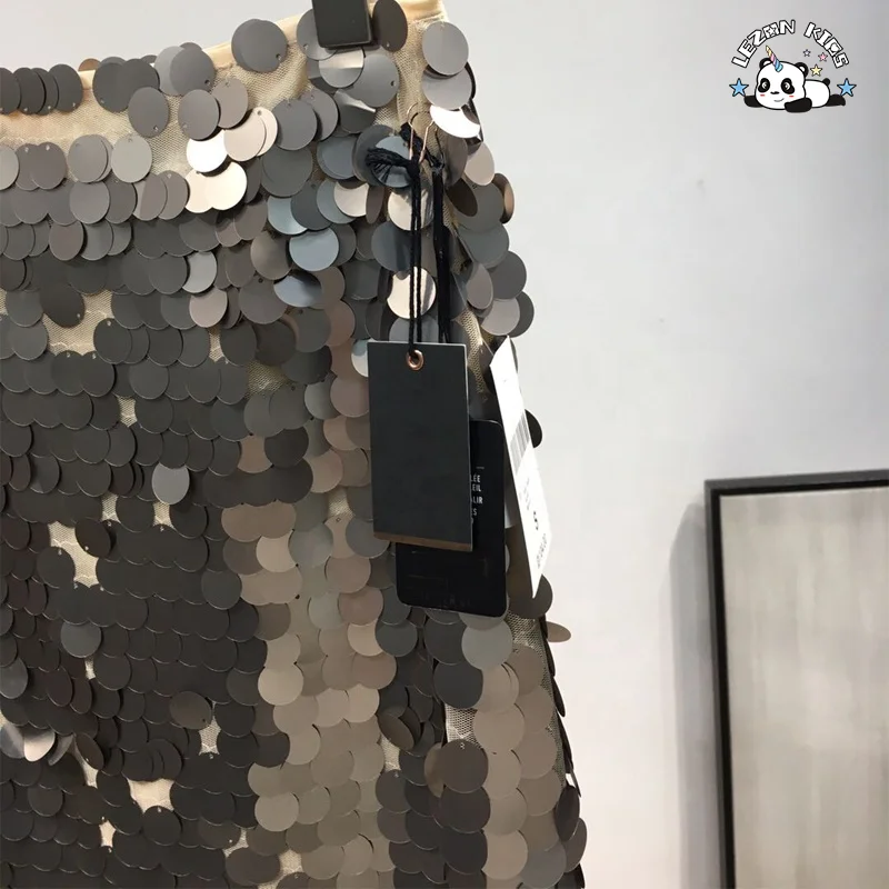 Custom Flip Sequin Girls Skirts Rainbow Sequin Kids Skirt Girls Skirt for 2-12Years - Product Image