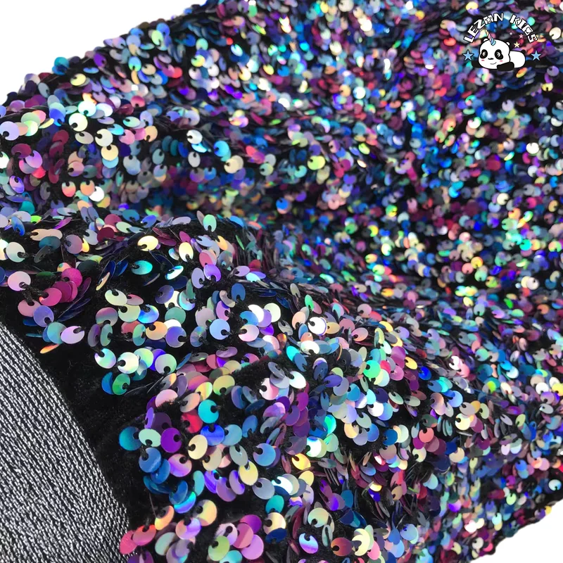 Customizable Cotton Mini Short Skirt Girls Cool Colorful Elastic Waist Sparkle Sequins Casual Short Skirt - Product Image