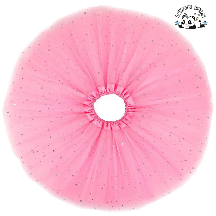Customizable Girl Princess Poncho Skirt Short Skirt Sequin Gauze Baby Dance Skirt - Product Image