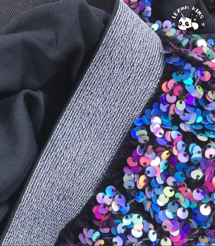 Customizable Girls Performance Dressing Girls Colorful Sequin Clothing Fashion Girls Sequin Skirt - Product Image