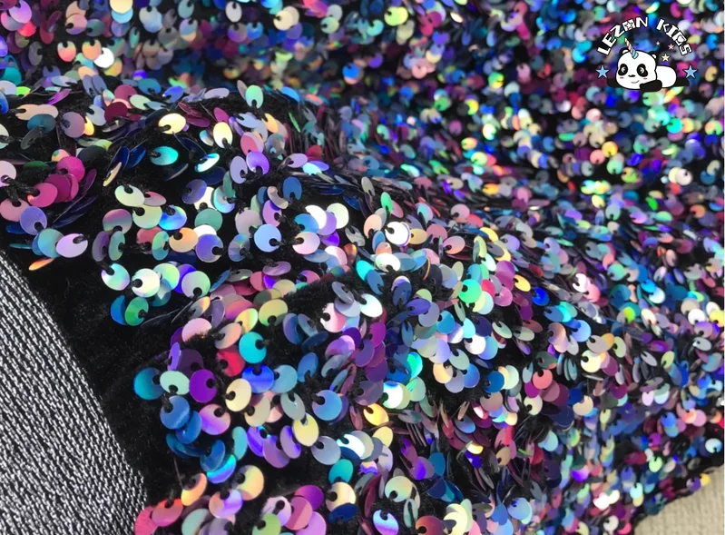 Customizable Girls Performance Dressing Girls Colorful Sequin Clothing Fashion Girls Sequin Skirt - Product Image