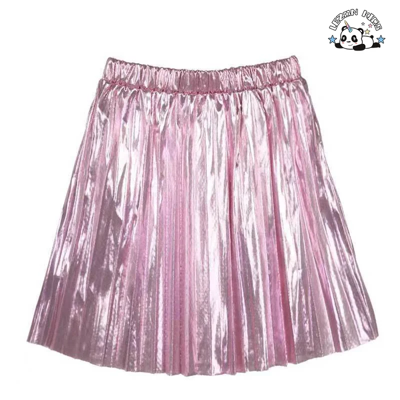 Customizable New Fahion Customized Metallic Young Sexy Mini Summer Girls Skirts for Party