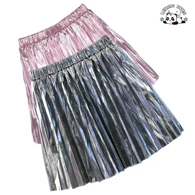 Customizable New Fahion Customized Metallic Young Sexy Mini Summer Girls Skirts for Party - Product Image