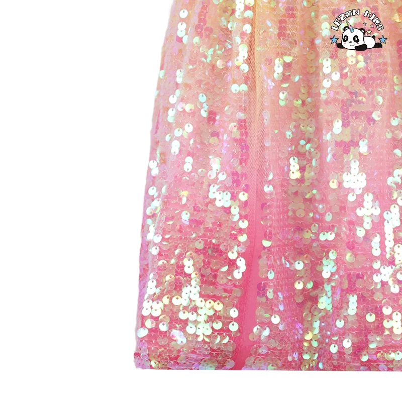 Personalização de Saias Curtas de Sequins Doces e Bloco de Cores para Meninas - Product Image