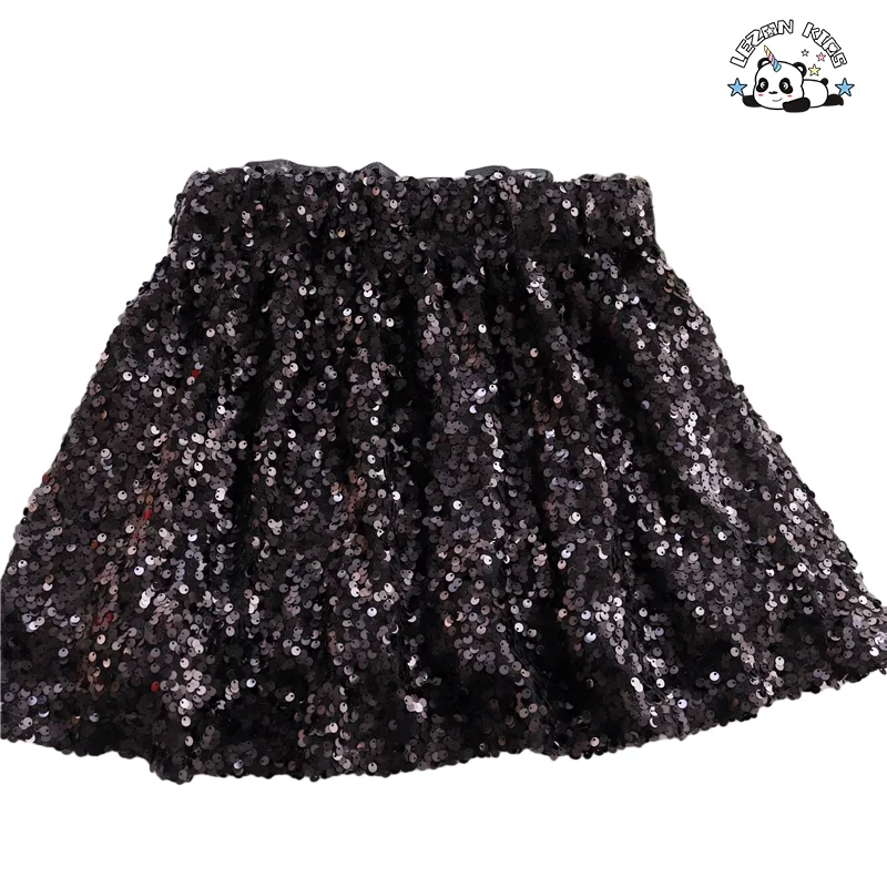 Customize Different Designs and Fabrics Girls Skirt Sequin Fashionable Kids Skirts for 2-8T - Product Image