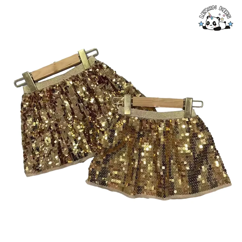 Customized Children's Skirt Sequined Print Princess Skirt Birthday Party Girls Skirt - Product Image