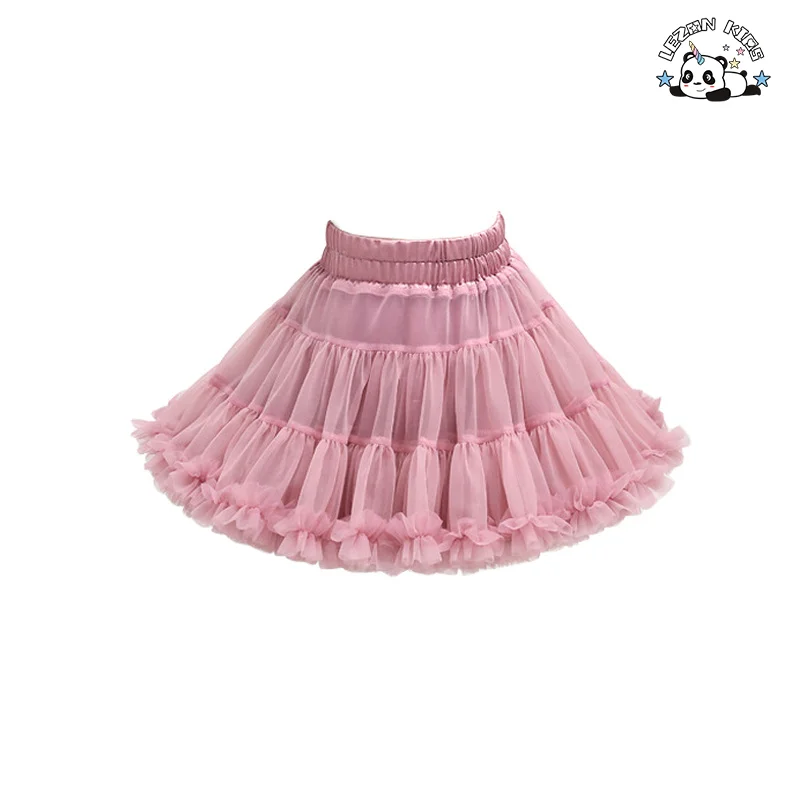 Customized Children's TUTU Girls' Half Puffy Skirt Baby Princess Skirt Tulle Skirt for Dance - Product Image