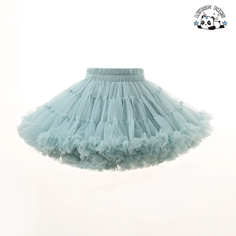 Customized Children's TUTU Girls' Half Puffy Skirt Baby Princess Skirt Tulle Skirt for Dance - Product Image