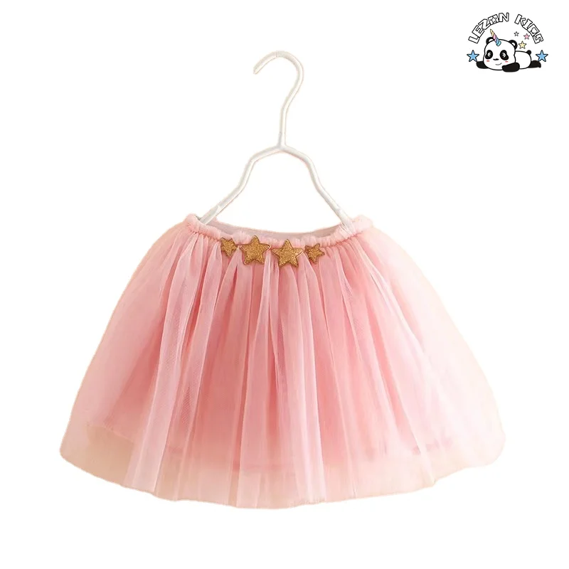 Factory Direct Price Sweet Short Pure Color Sparkle Golden Stars Sexy School Girls Short Skirts - Product Image