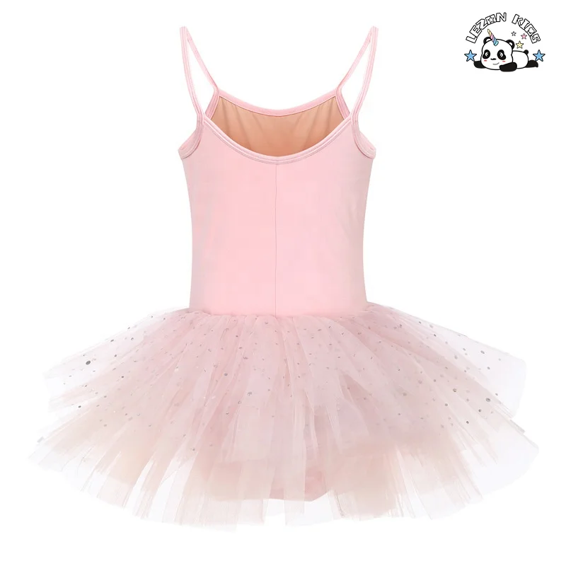 Vestido de Ballet Tutu para Meninas, Leotardo de Dança, Vestido de Tutu de Ballet, Mangas Longas, Algodão, para Crianças
