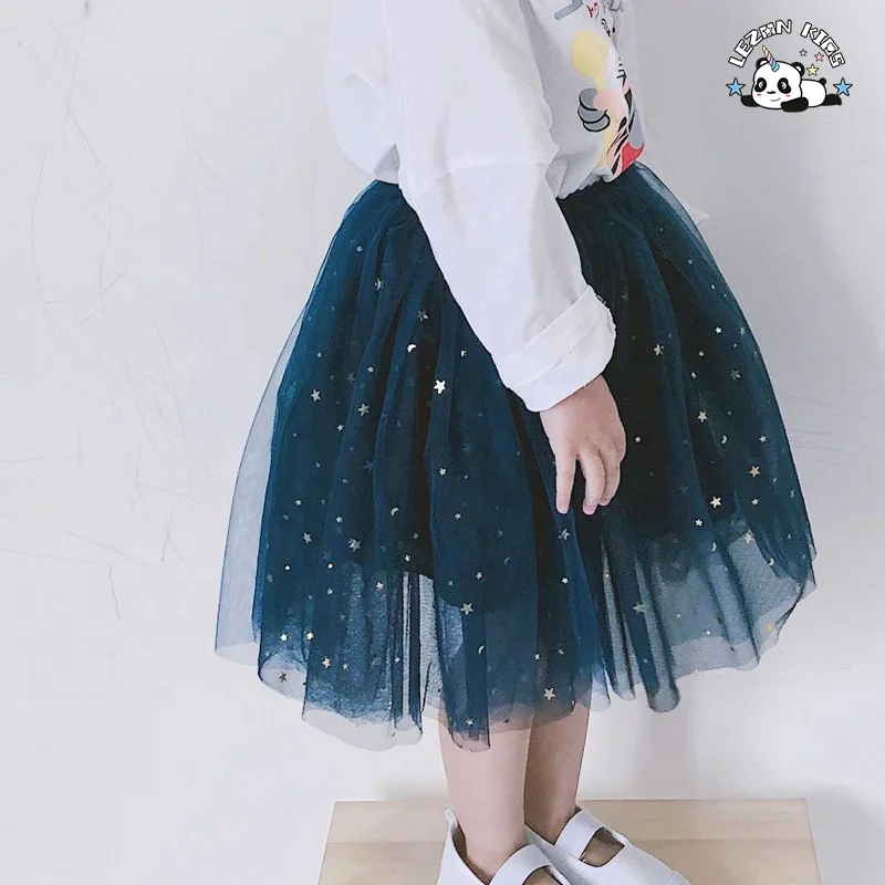 Hot Selling Baby Girls Tutu Dress Kids Solid Color 4-Layer Elastic Waist Short Tulle Princess Tiered Tutu Children's Skirt