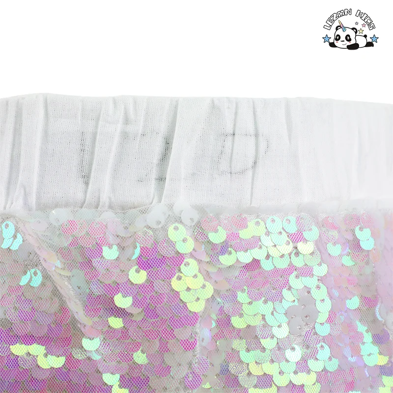 ODM OEM Custom Summer New Style Girls Mermaid Princess Dress Sequined Mesh Girls Fishtail Skirt - Product Image