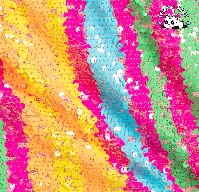 Saias Curtas de Meninas com Lantejoulas Coloridas e Bordadas, Respiráveis e Personalizadas para Crianças de 2 a 14 Anos - Product Image