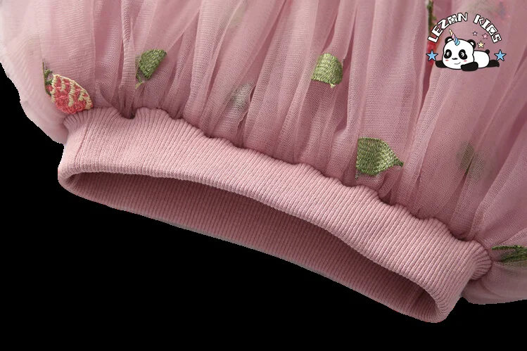 Professional Factory Girls Summer Mini Skirt Banana Pineapple Decoration Mesh Tutu Skirt - Product Image