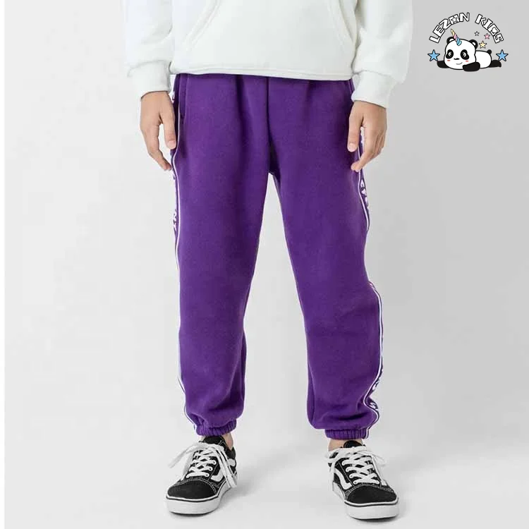 Cheap Casual Pants for Kids Pants Custom logo Printed 100 Cotton Sweatpants - Product Image