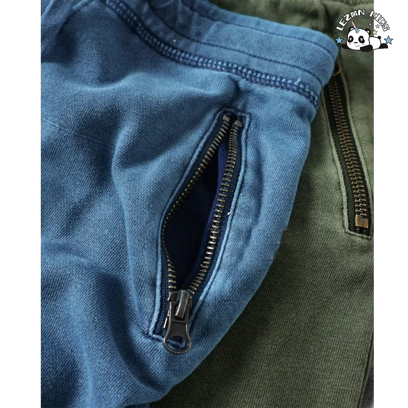 Calças largas e confortáveis para meninos, calças harém, calças de treino hip hop pretas para meninos de 2 a 12 anos - Product Image