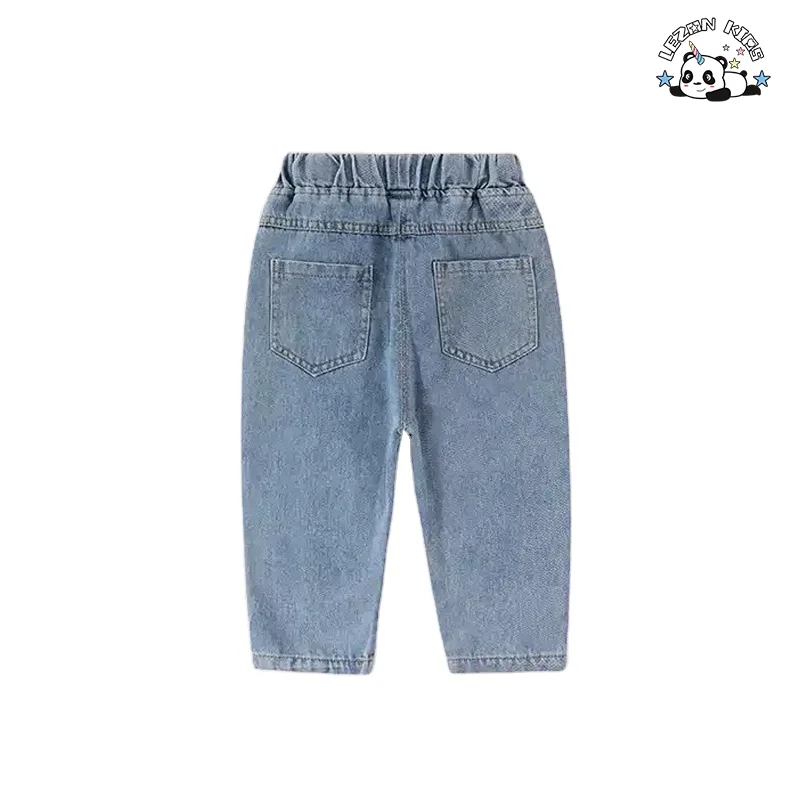 Calças de jeans personalizadas para crianças com estampa do Cartoon Sesame Street para uso diário - Product Image