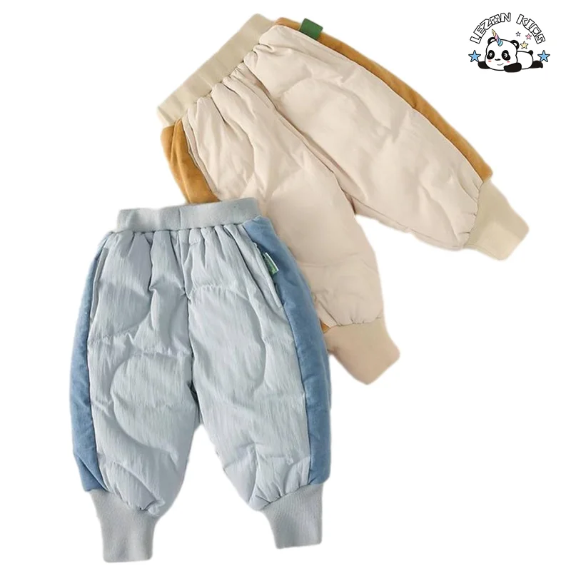 Calças Personalizadas de Inverno para Crianças Quentes Unisex para Meninas e Meninos de 2 a 8 Anos